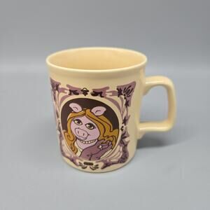 VINTAGE MISS PIGGY THE MUPPET SHOW KILN CRAFT COFFEE MUG CUP 1978